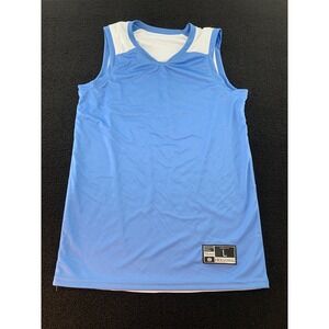 Holloway Youth L Basketball Jersey Light‎ Blue White Athletic Team Sports